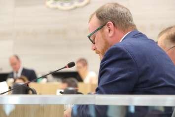 Ward 4 Councillor Chris Holt at the new Windsor City Hall, June 4, 2018. Photo by Mark Brown/WindsorNewsToday.ca.