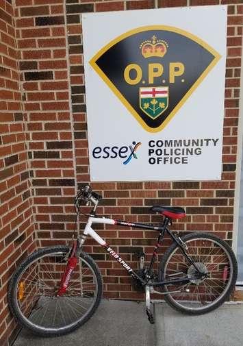 Essex County OPP want to identify an elderly cyclist who left his bicycle behind after he suffered a medical emergency. January 9, 2021. (Image via Essex County OPP)