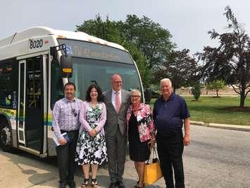 The first ever Transit Windsor bus between Windsor and Leamington has started rolling. July 8, 2019. (Photo by Paul Pedro)