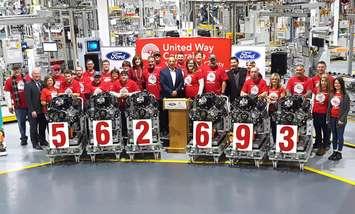 Ford donated $562,693 to the United Way of Windsor-Essex County. Feb 7, 2019. (Photo courtesy of Ford)