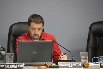 Nelson Santos, mayor of Kingsville, attends the regular meeting of council on October 11, 2016. (Photo by Ricardo Veneza)