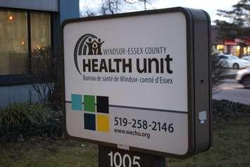 Windsor-Essex County Health Unit, Windsor, January 16, 2020. Photo by Mark Brown, WindsorNewsToday.ca.