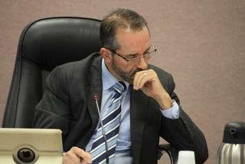 Councillor Bill Marra is pictured as Windsor city council debates hiring an in-house auditor general on October 29, 2015. (Photo by Ricardo Veneza)