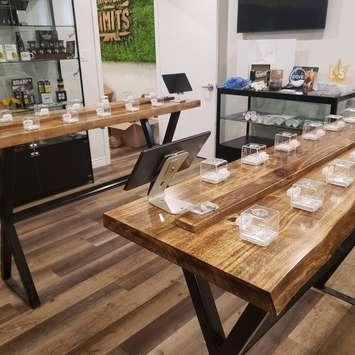 Inside the Higher Limits Cannabis retail store in Blenheim (Photo via Higher Limits Cannabis Company Facebook)