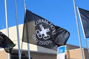 Correctional Officers OPSEU local flag (Photo by Maureen Revait) 