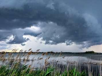 Thunderstorm over Hillman Marsh. June 27, 2020. (File photo courtesy of Robert Longphee)