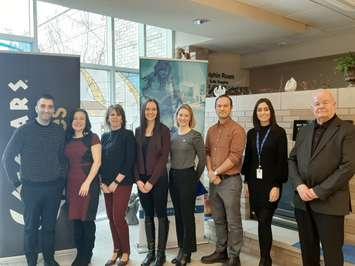 Representatives from The Hospice of Windsor and Essex County, and Caesars Windsor, at a media event on February 13, 2020. Photo submitted by The Hospice of Windsor and Essex County.