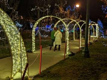 Bright Lights Windsor, Jackson Park, January 7, 2023. Photo by Mark Brown/WindsorNewsToday.ca.