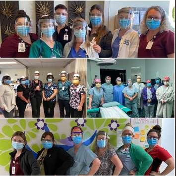 Chatham-Kent Health Alliance nurses celebrating Nursing Week 2021. Photo via CKHA. May 14, 2021.