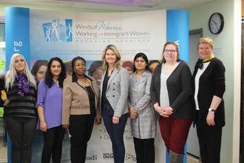 Minister Jill Dunlop visits the The Windsor Women Working With Immigrant Women, March 12, 2020. (Photo by Maureen Revait)