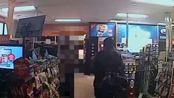Suspect wanted in connection to a convenience store robbery in east Windsor. 