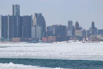 BlackburnNews.com file photo of the Detroit River on February 19, 2015. (Photo by Jason Viau)