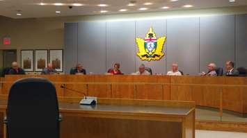 Leamington's municipality council meets on October 23, 2017. Photo by Mark Brown/Blackburn News.