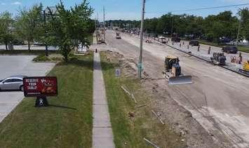 Construction on Lauzon Parkway (City of Windsor)